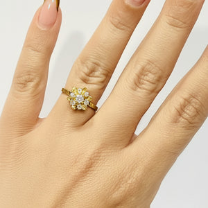 Bagues en or jaune 18k - 2.53 G - Taille : 51