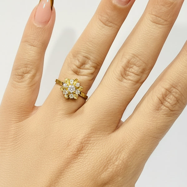 Bagues en or jaune 18k - 2.53 G - Taille : 51