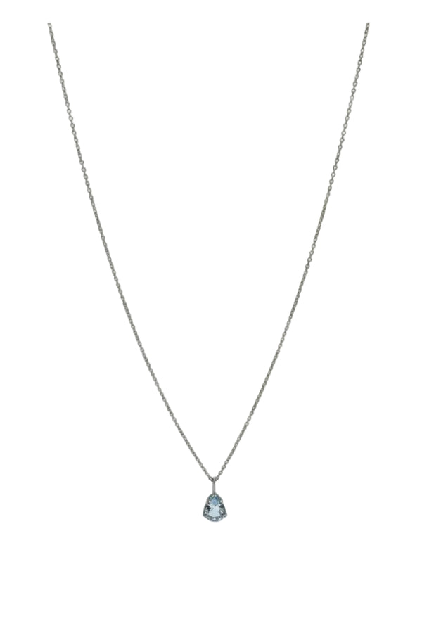 Collier maille Forçat en Or Blanc - 2.90 Grs - 47 Cm
