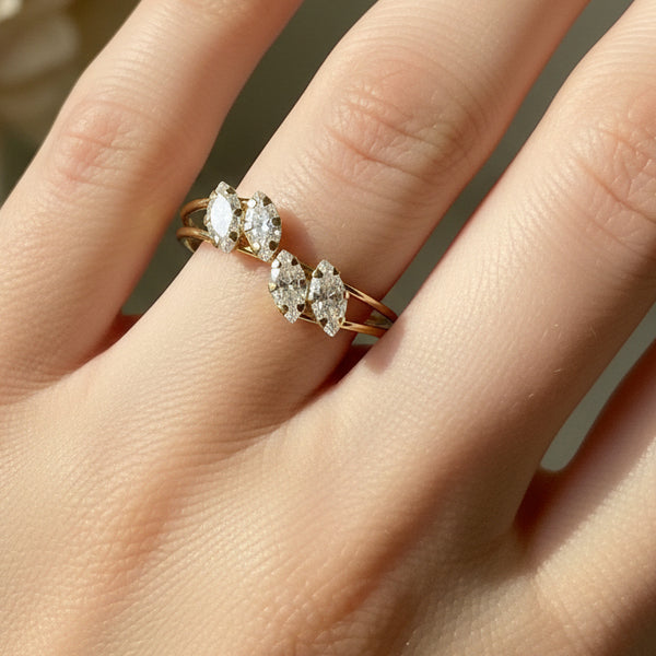 Bague en Or Jaune 18 K - Taille 56 - 1.40 G