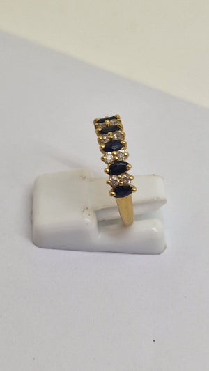 Bague en Or Jaune 18K Taille-53