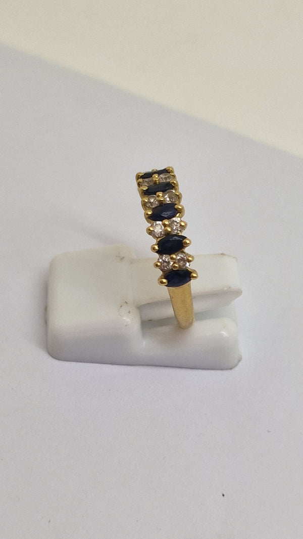 Bague en Or Jaune 18K Taille-53