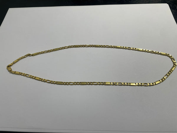 Collier en or jaune figaro 18K 22.8 Grs