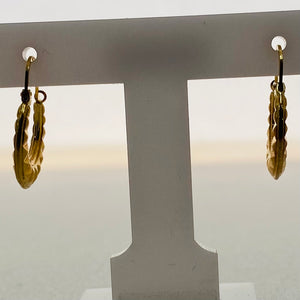 Boucles d'oreilles Créoles en Or Jaune 18K