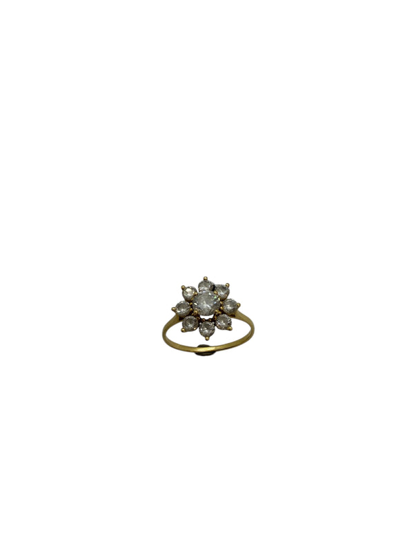 Bague Chou en Or Jaune avec Oxyde de Zirconium