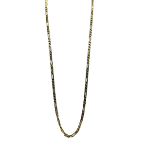 Collier maille Figaro en or jaune 18 carats – 47 cm