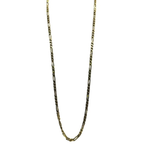 Collier maille Figaro en or jaune 18 carats – 47 cm