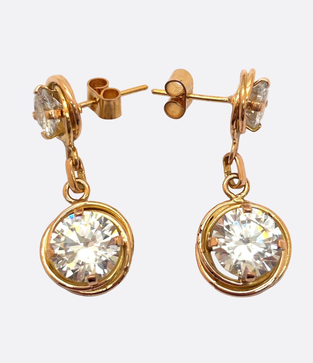 Boucles d'oreilles en Or jaune 18K - 10.73 Grs