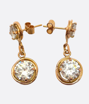 Boucles d'oreilles en Or jaune 18K - 10.73 Grs