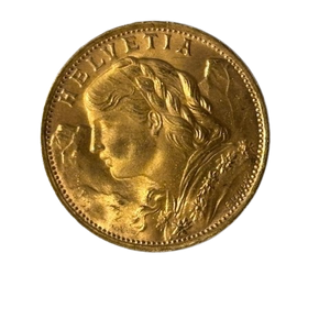 Pièce 20 Francs suisses en or 1935