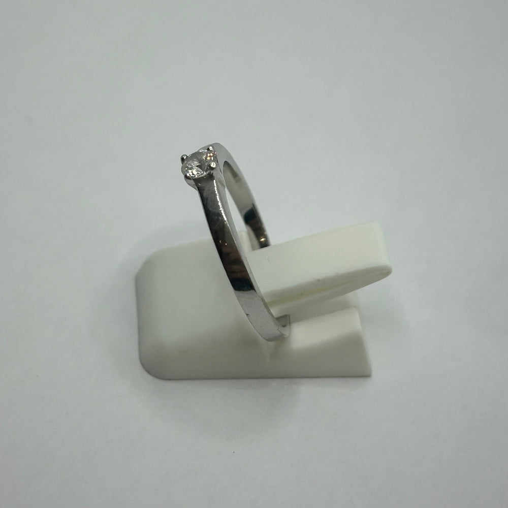 Bague Solitaire Or Blanc 18K 2.69 Grs