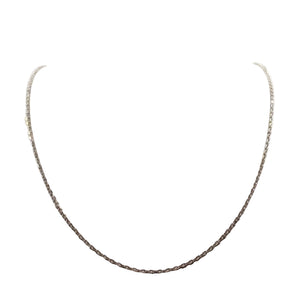 Collier Princesse Or Blanc 18K - 2.20 G