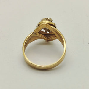 Bague en or jaune 18K - 4.04 Grs - Taille 54