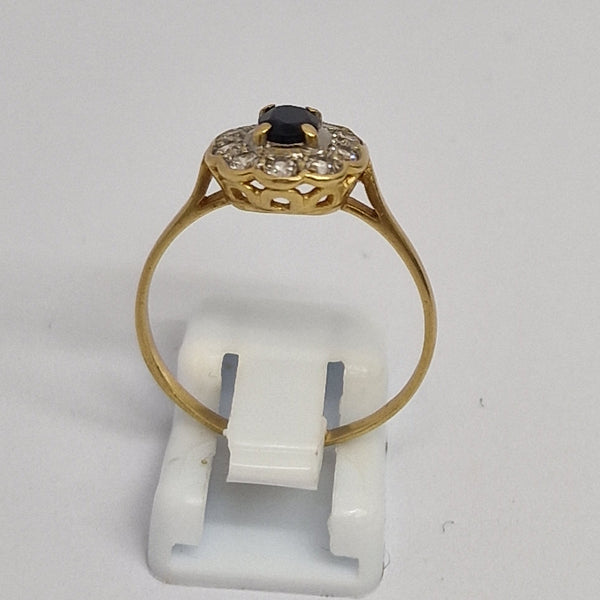 Bague Marguerite en Or Jaune 18K - Taille 58