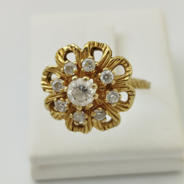 Bague chou en Or jaune 18K 4.58 Grs - Taille 61