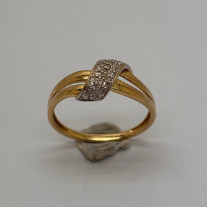 Bague en Or jaune 18K - Taille 52.5