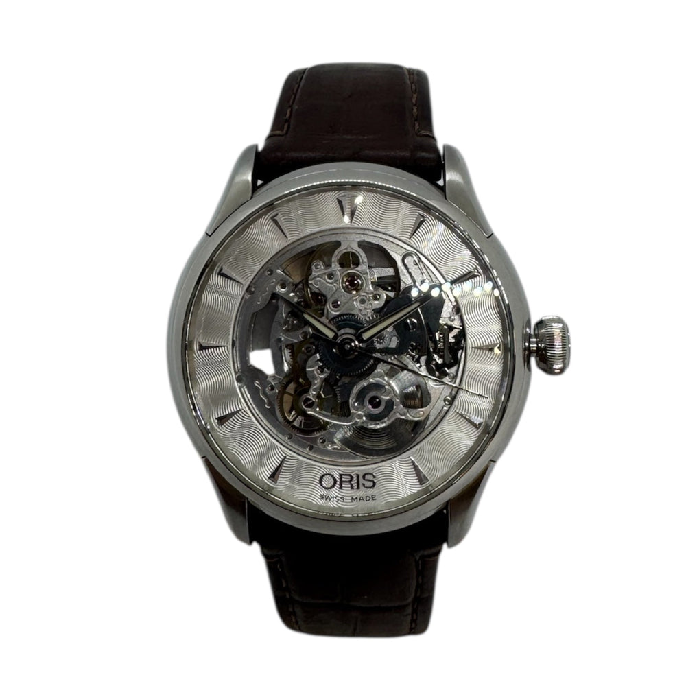 Montre Oris Artelier Skeleton Squelette Automatique Cuir 2010