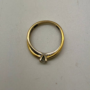 Bagues Or Jaune et Blanc 18 Carats Taille -51