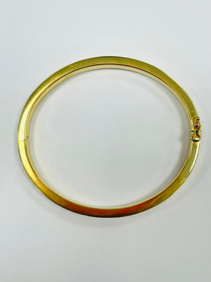 Bracelet jonc en or jaune et blanc 18K - 12.20 Grs