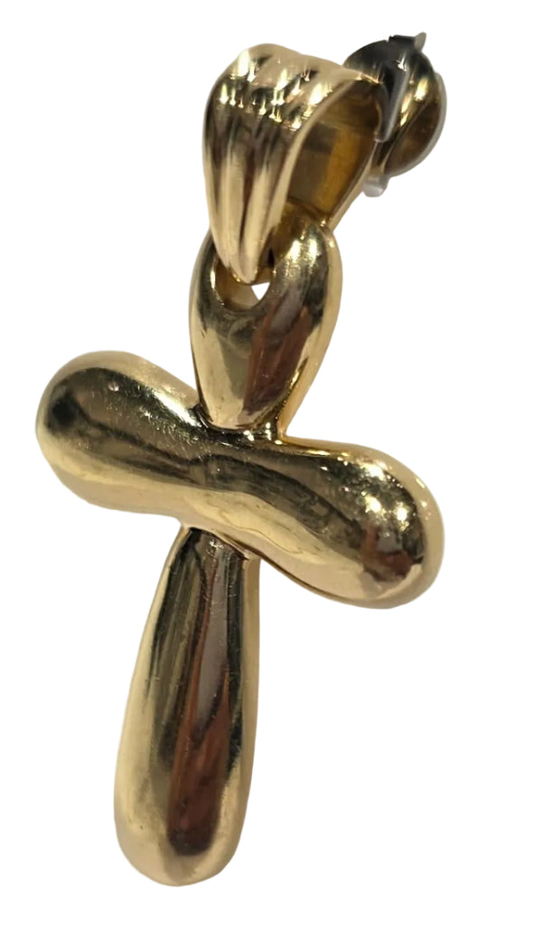 Superbe Pendentif Croix en Or Jaune 18 Carats