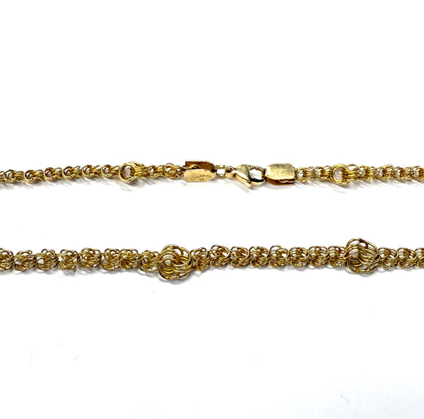 Collier Chaine Or Jaune Fantaisie 14K 55cm