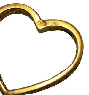 Pendentif Coeur Or Jaune et Diamants 18K - 3.13gr