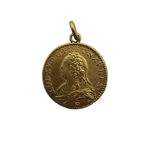 Pendentif Louis d'Or en Or Jaune 18k - 8.44 G