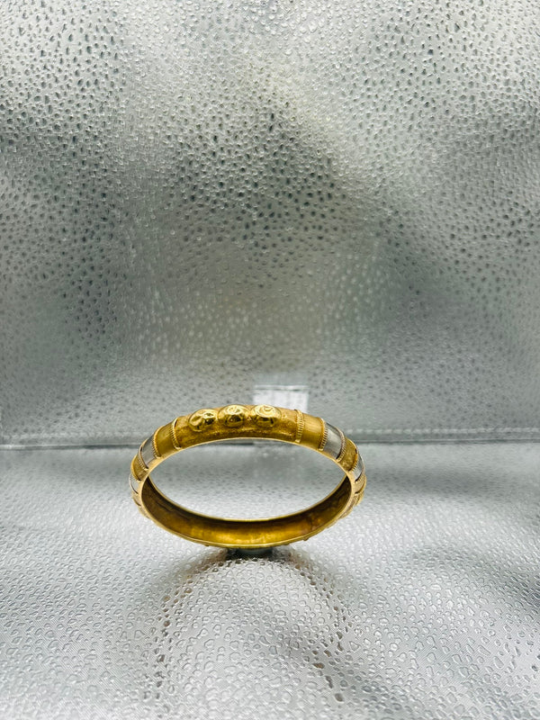 Bracelet Jonc Or Jaune 18 Carats Maille Articulée