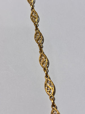 Bracelet Maillon Jaseron Or Jaune 18K Tête d'Aigle