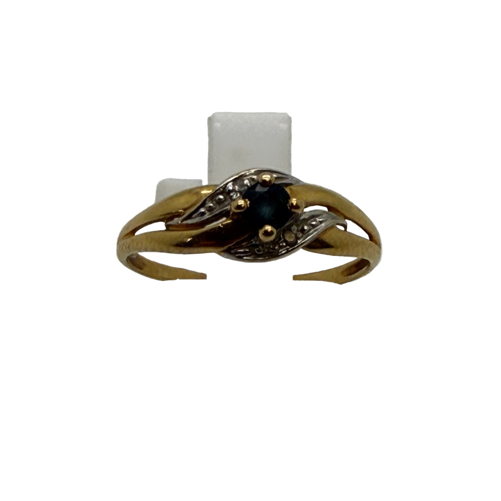 Solitaire en Or Jaune 18K Taille-53