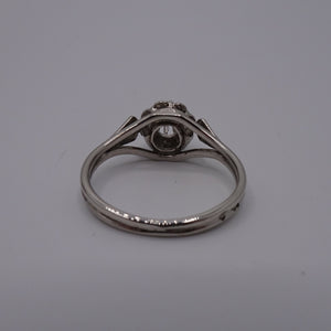 Bague Chou Or Blanc 18K - 2.44g