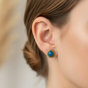 Boucles d'oreilles Clou en Or Jaune 18K - 3.28Grs