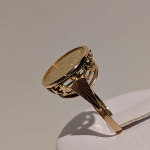 Chevalière en Or Jaune 18K - Taille 50 3.85 Grs