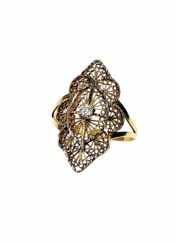 Bague en Or Jaune 18k - Taille 62