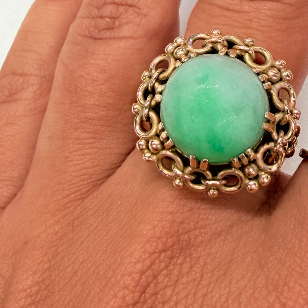 Bague Empierrée en Or Jaune 18k
