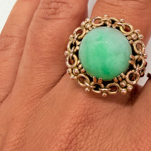 Bague Empierrée en Or Jaune 18k