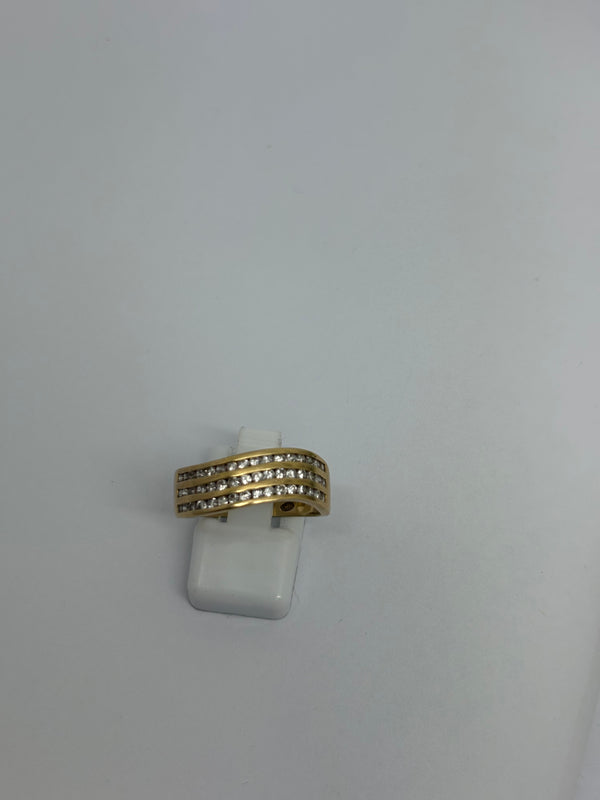 Bague en Or Jaune 18K - 3.89 Grs - Taille 57