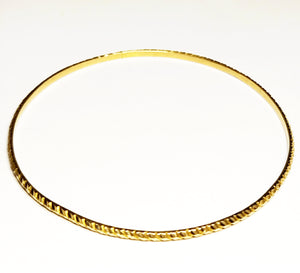 Bracelet Jonc en Or Jaune 18K 7.74 Grs