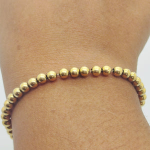 Bracelet Maillon Boule en Or Jaune 18K 3.05g