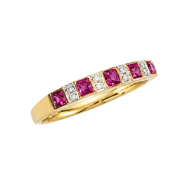 Superbe bague demi tour en or jaune 18K - 2.15Grs - T53