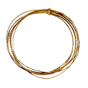 Bracelet jonc or jaune 18k
