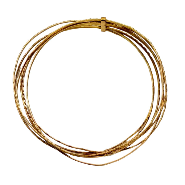Bracelet jonc or jaune 18k