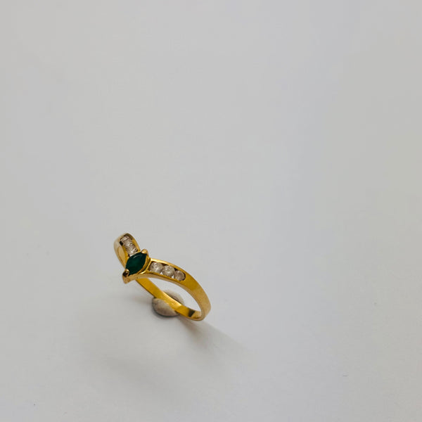 Bague en or jaune 18K Taille-56