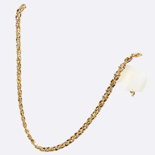 Collier en or jaune et blanc 18k - 10.93 G