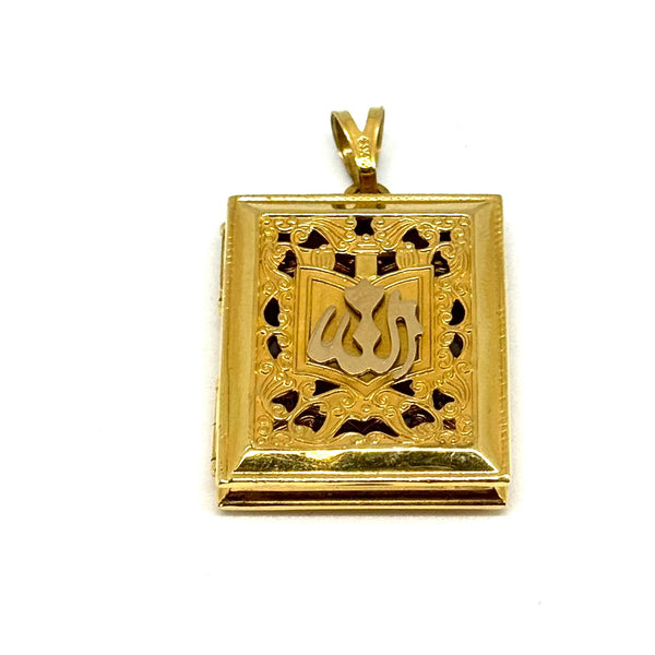 Médaillon en or jaune 18 carats