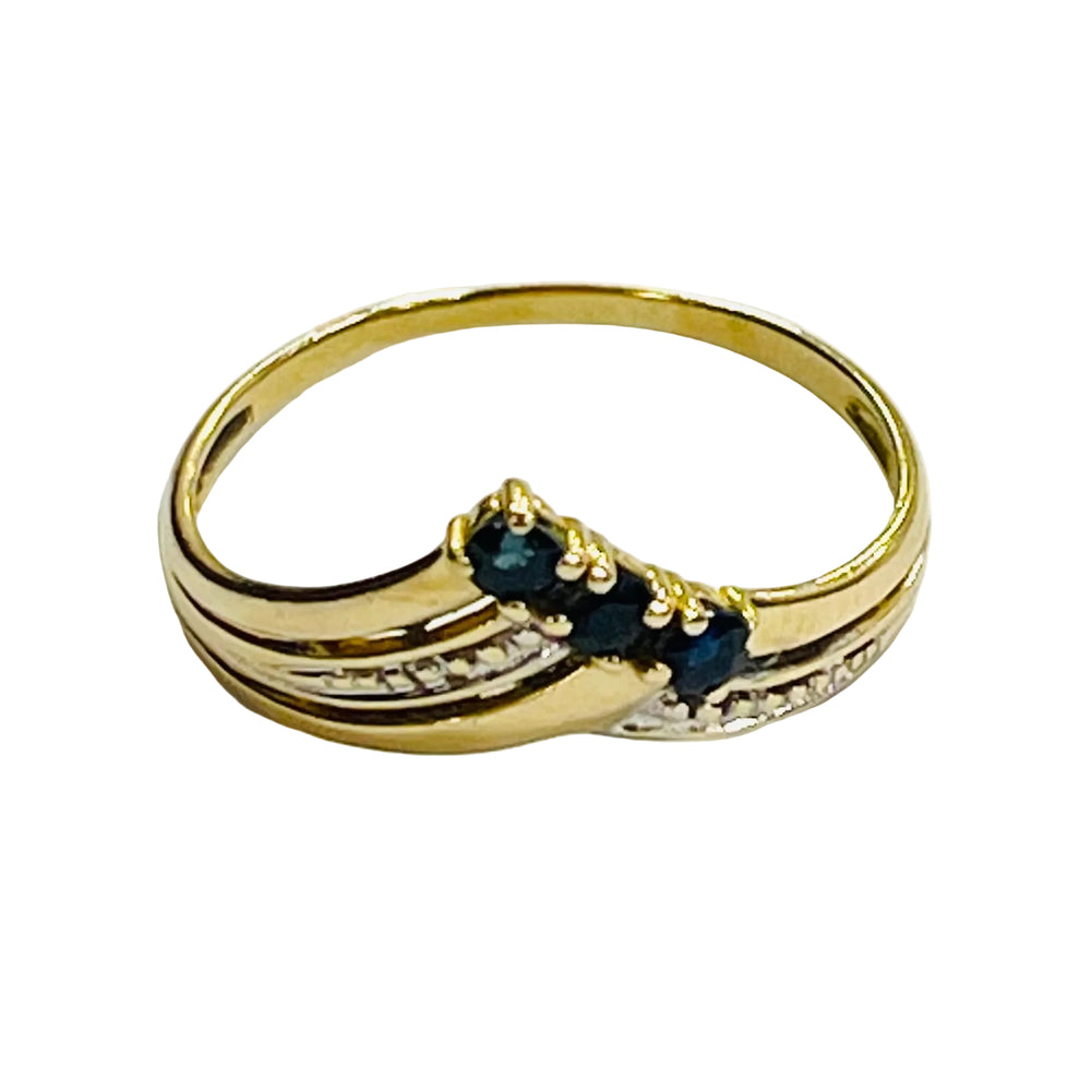 Bague en Or jaune 18K - Taille 53 - 1.29G