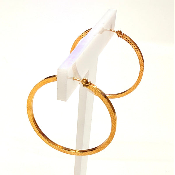 Créoles en Or Jaune 18k - 1.92 G