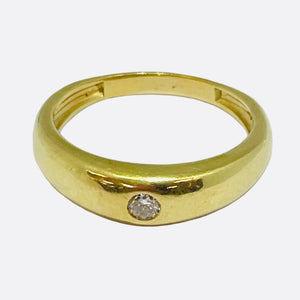 Solitaire en or jaune 18K - 4.15 G