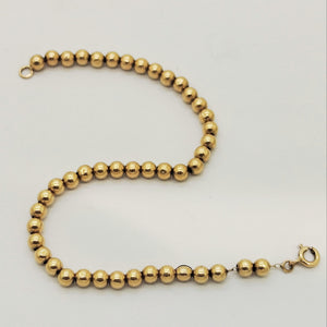 Bracelet Maillon Boule en Or Jaune 18K 3.05g