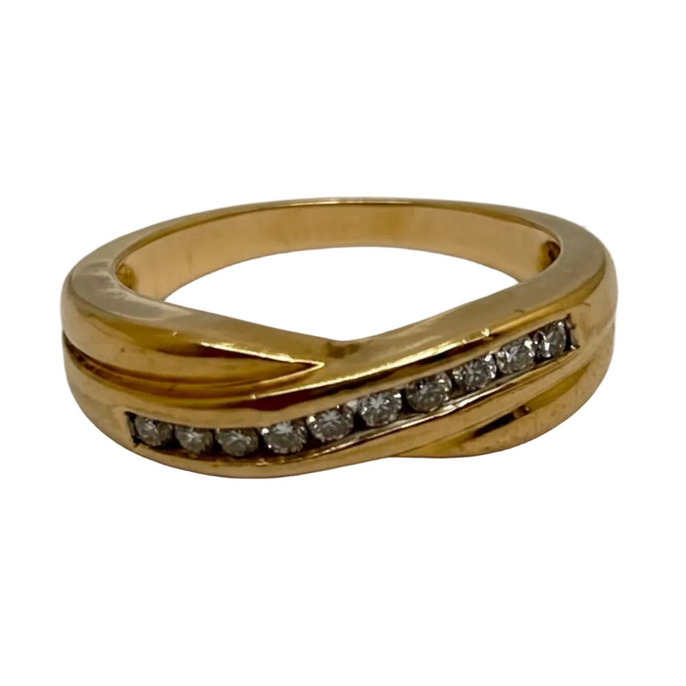 Bague en Or jaune 18K - Taille 50 - 4.60G